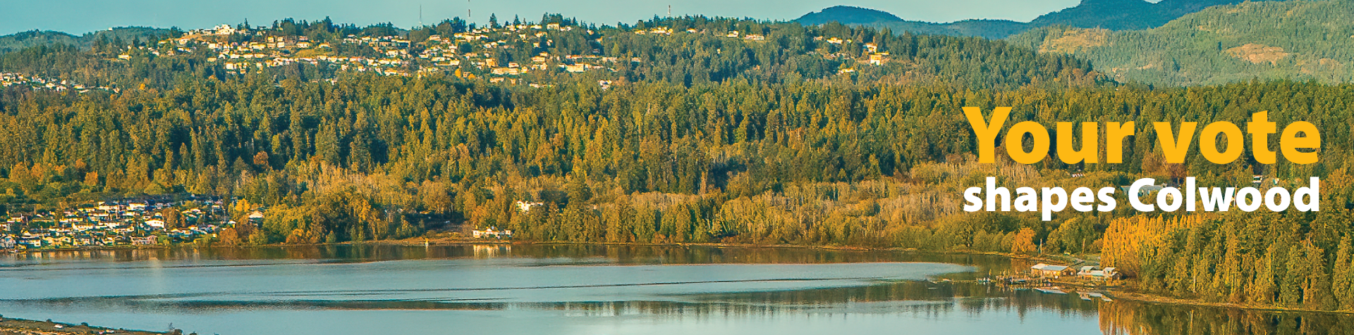 view of Colwood from the Lagoon prompt to vote