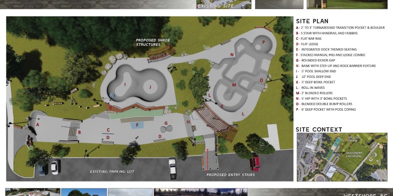 west shore skatepark design concept overview