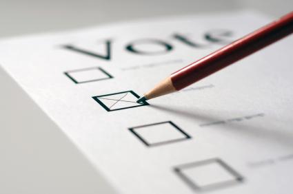 vote ballot pencil