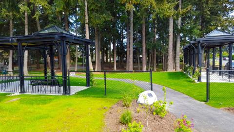 park lawn pergolas