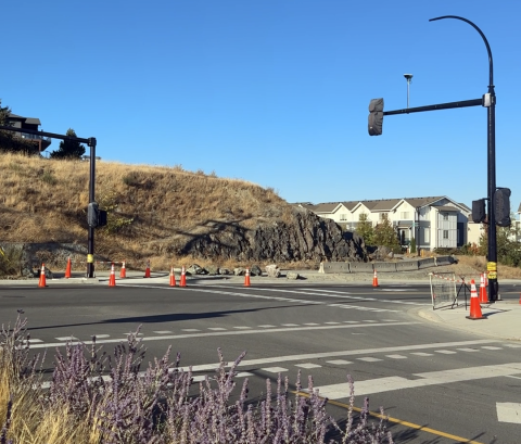 traffic lights under construction