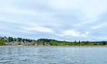 view of colwood shoreline from the water