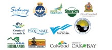 logos of all 13 greater victoria municipalities