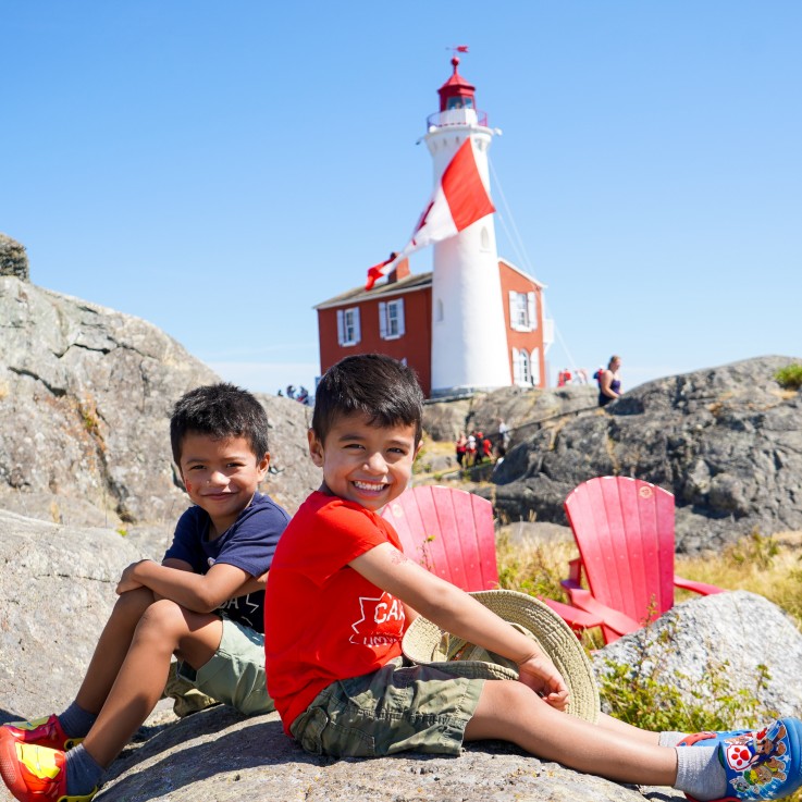 Happy Canada Day 2019! At Fort Rodd Hill & Fisgard Lighthouse by Jane Kong