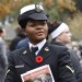 Female member of the military at the cenotaph 2018
