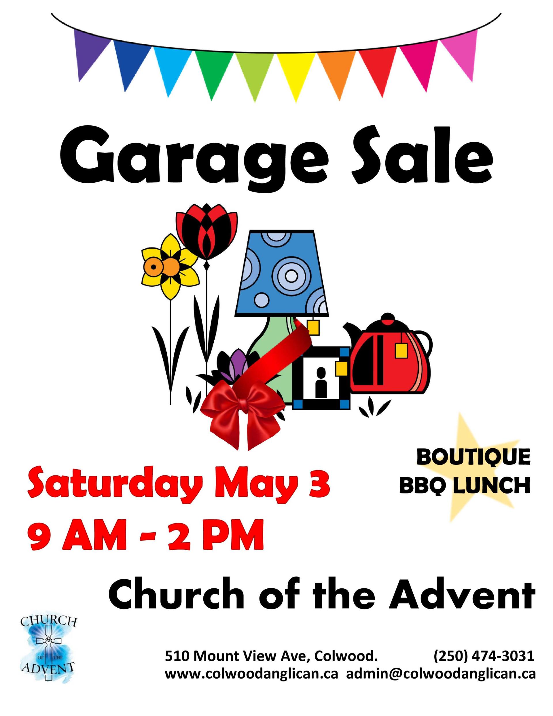garage sale poster