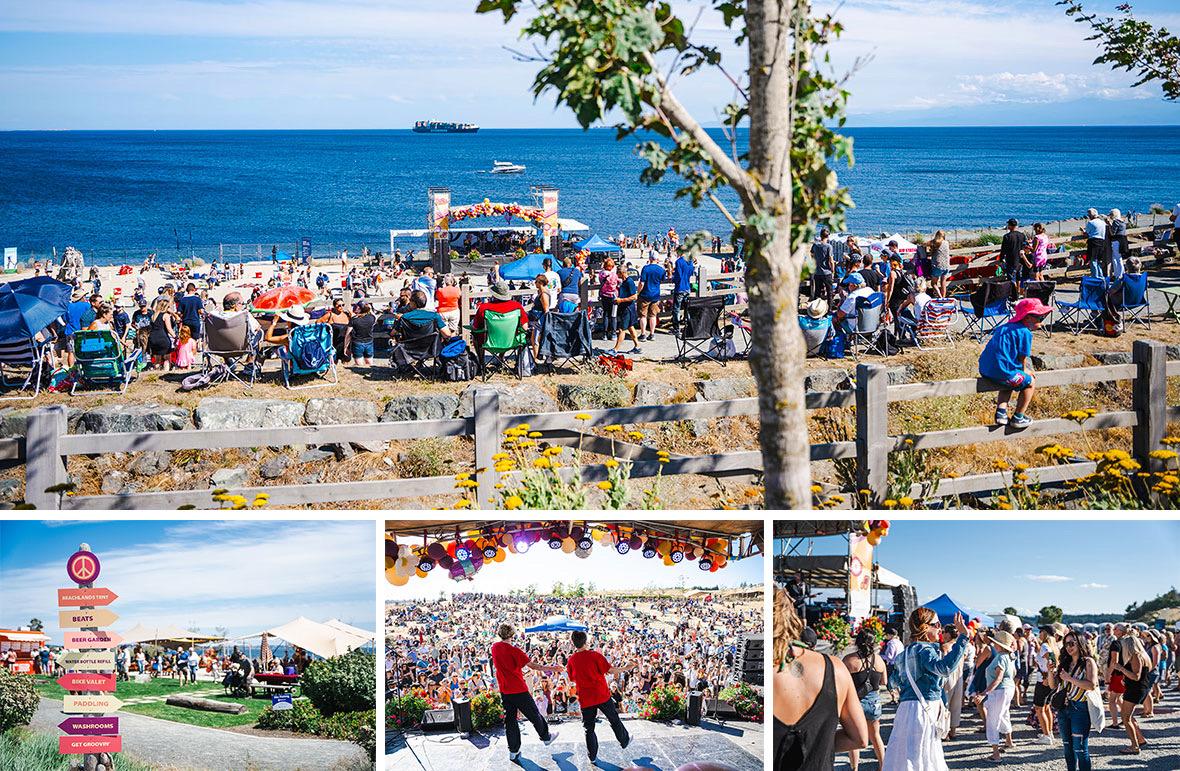 Eats & Beats beach party Collage