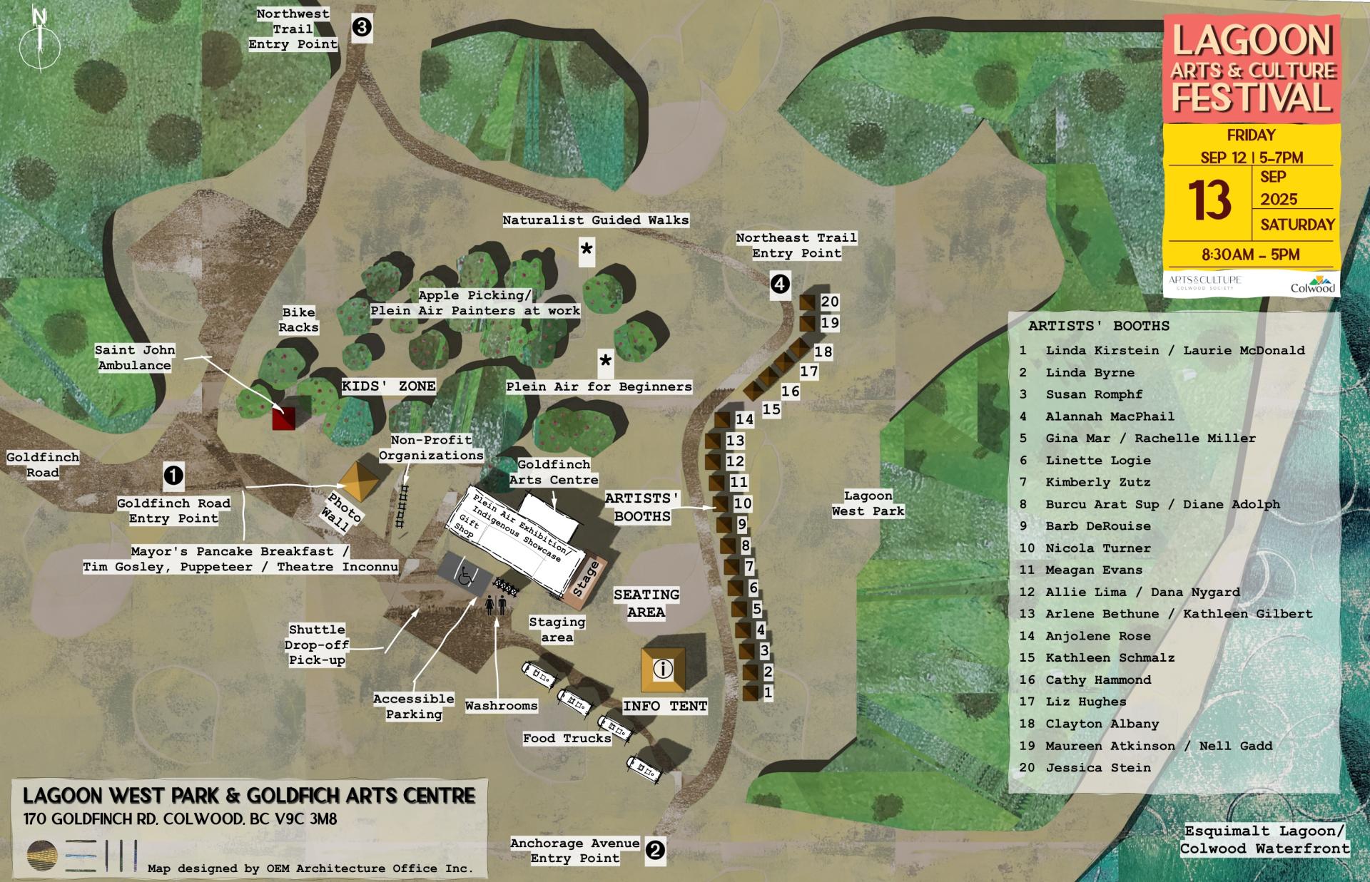 lagoon arts festival site map