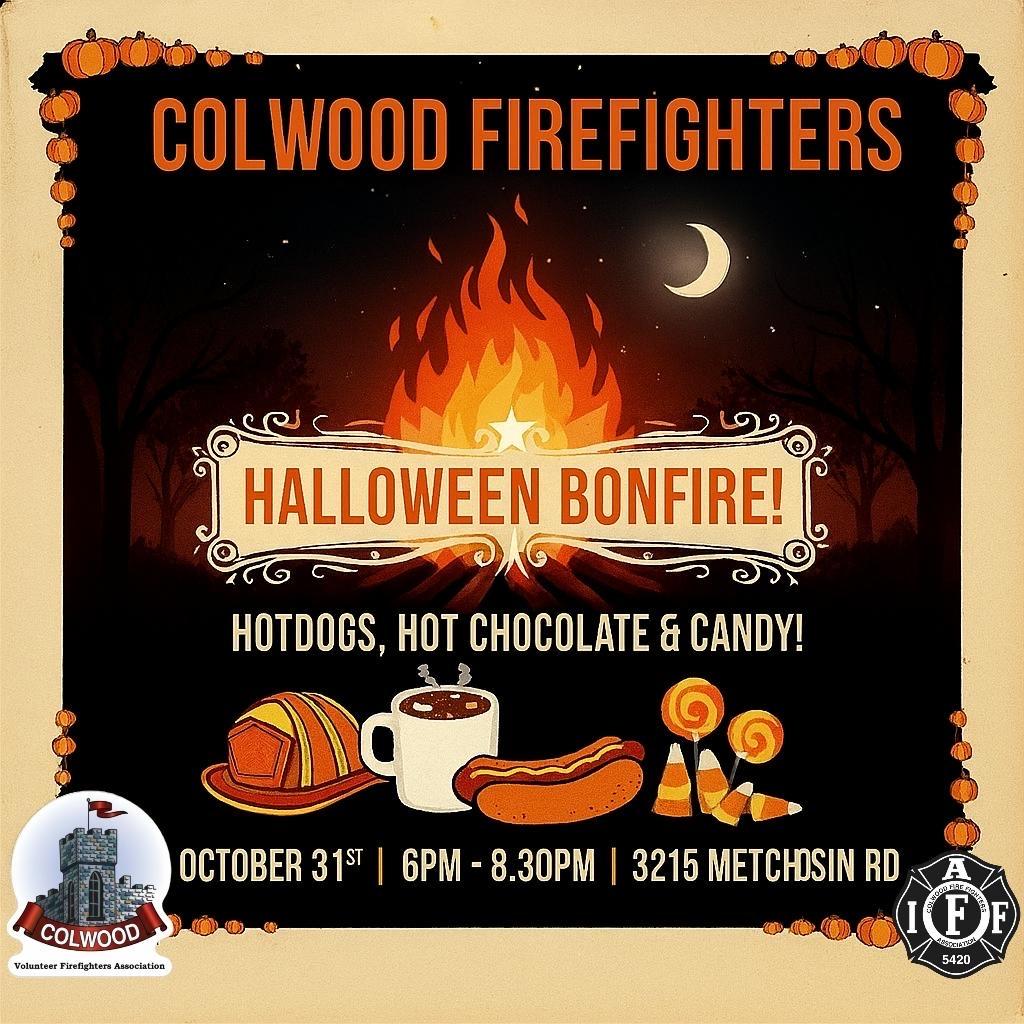 halloween bonfire graphic