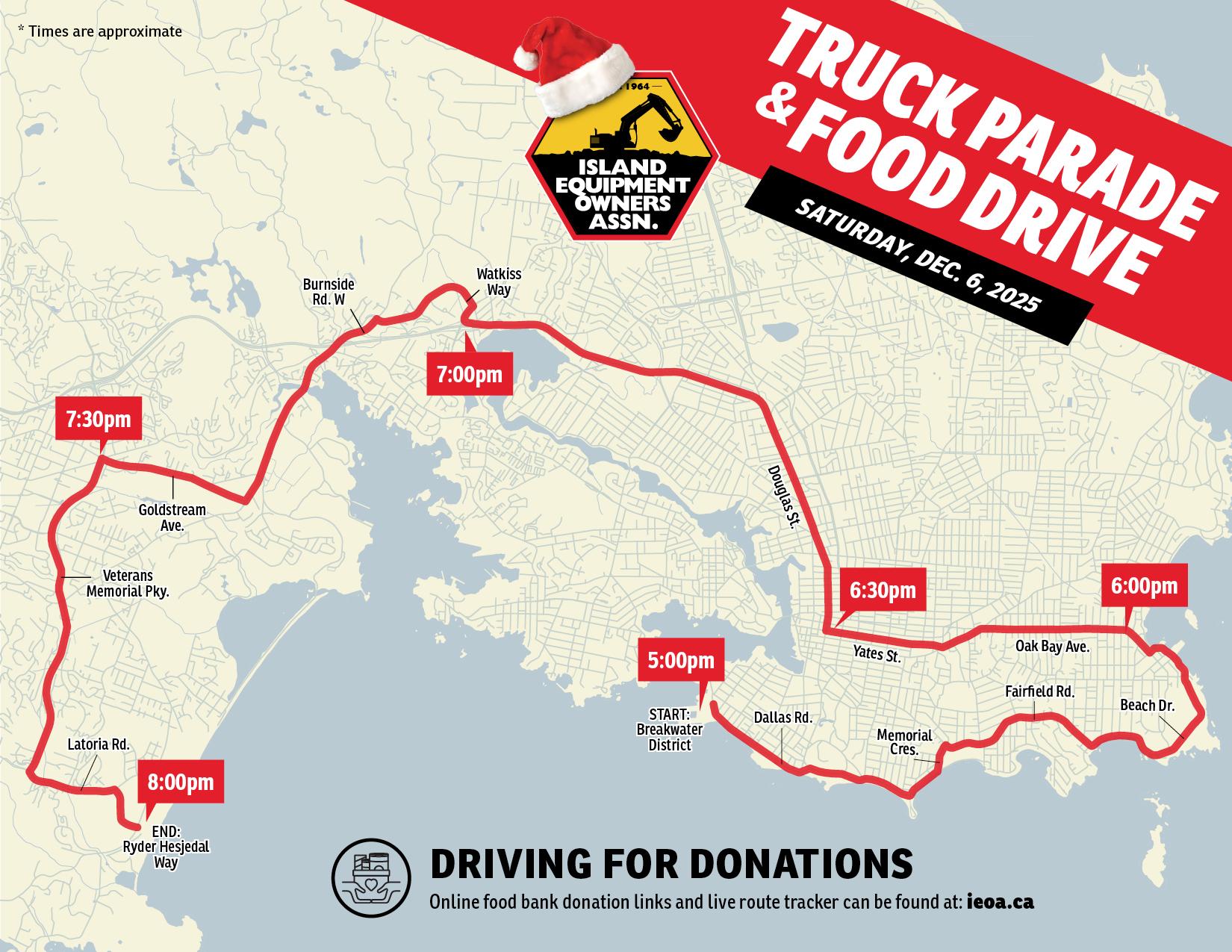 truck parade map 2025