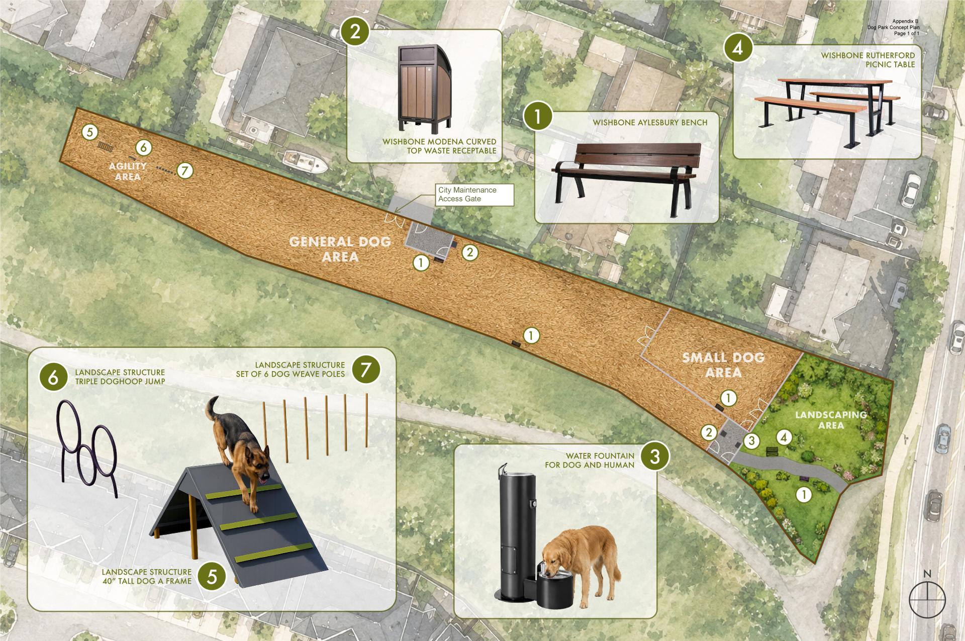 dog park concept plan