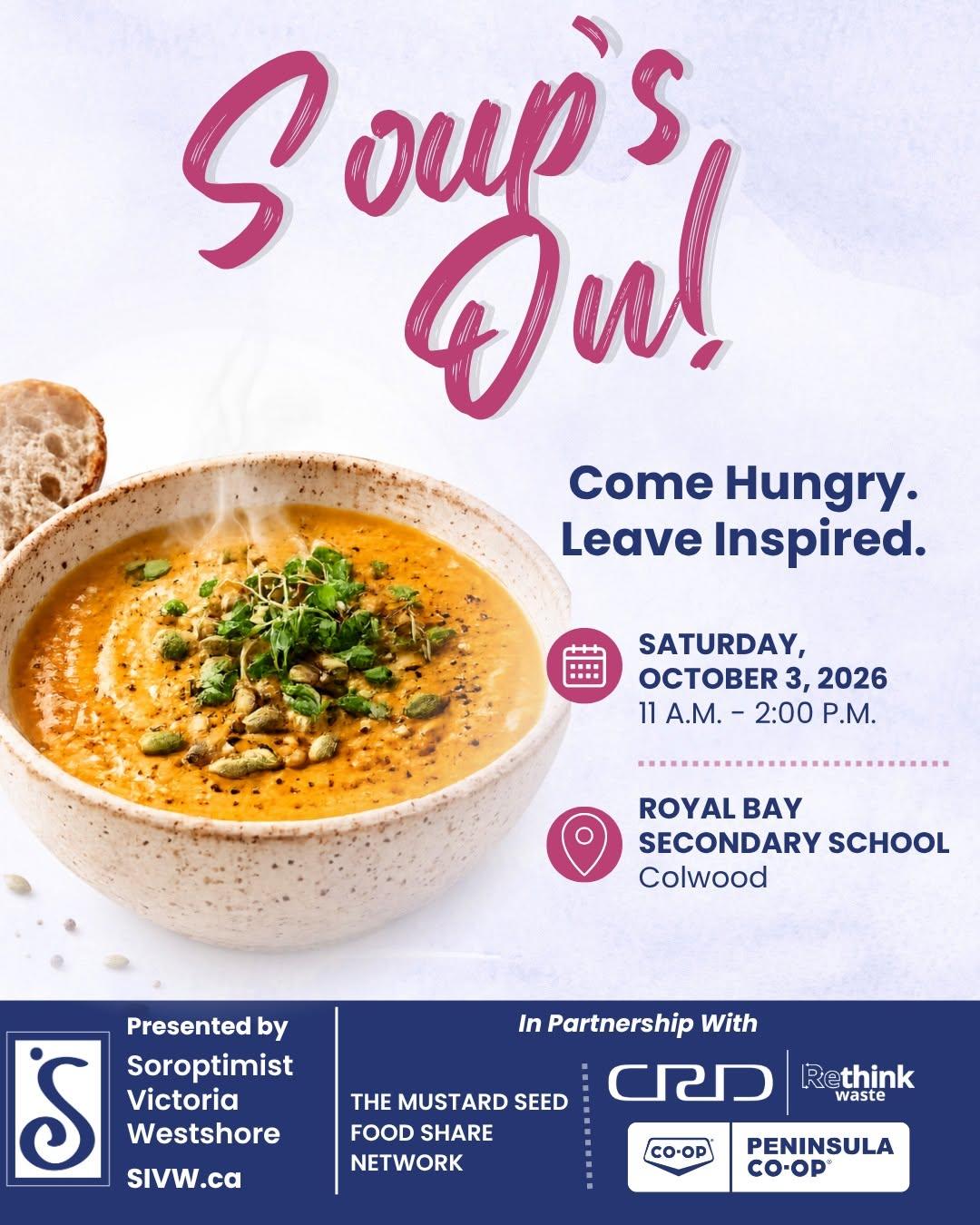 soup fundraiser poster